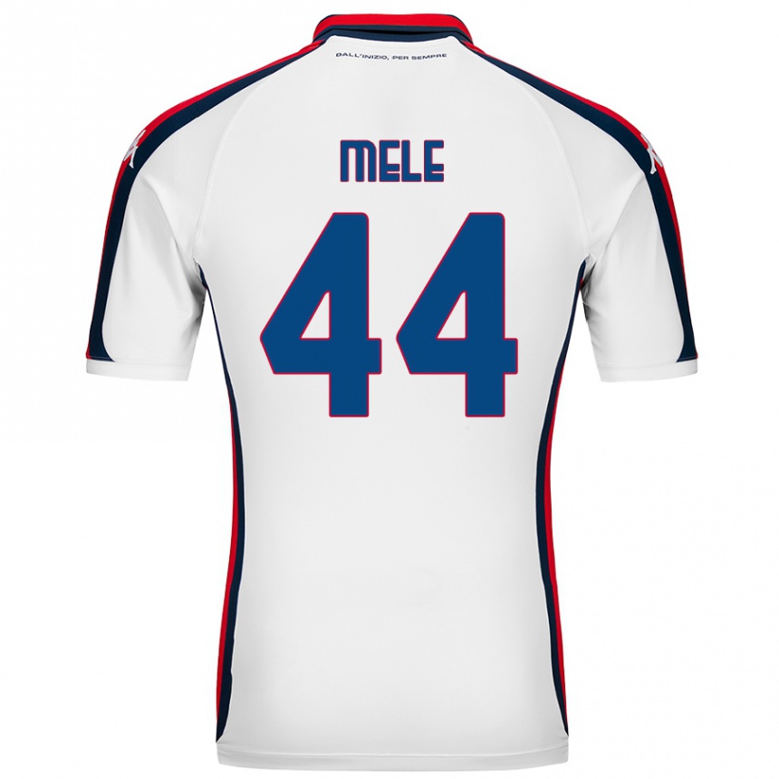 Men Football Chiara Mele #44 White Away Jersey 2024/25 T-Shirt