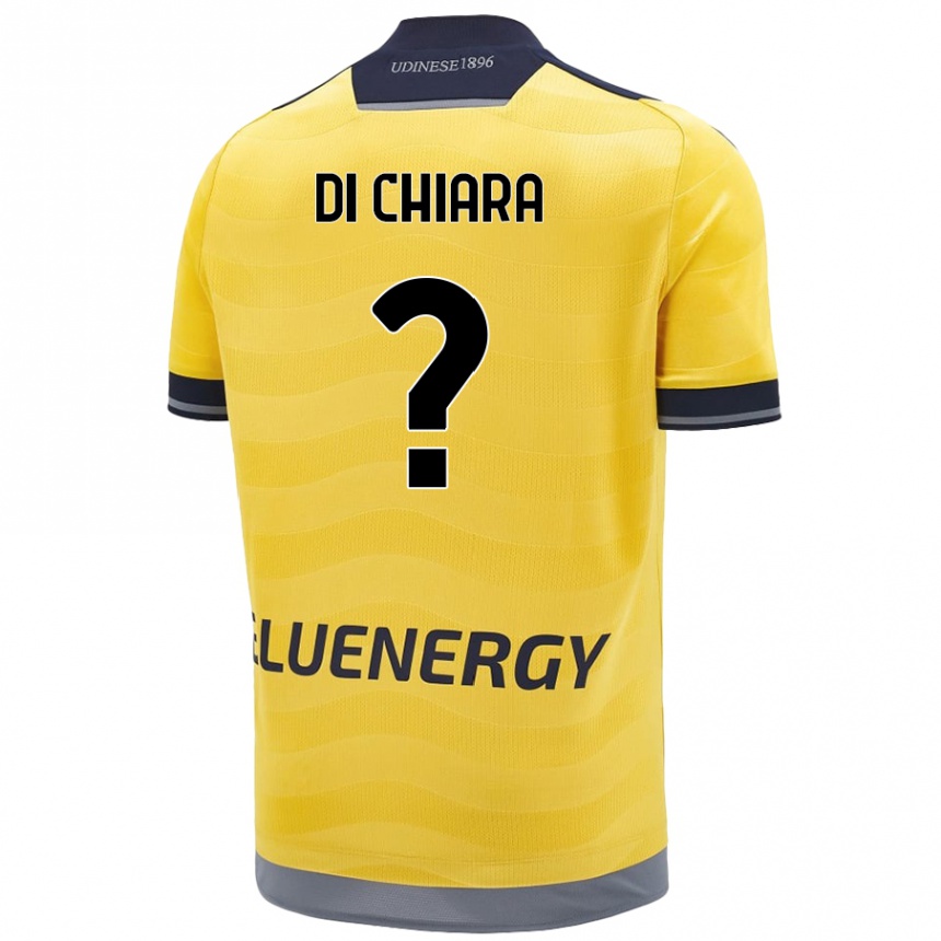 Men Football Andrea Di Chiara #0 Golden Away Jersey 2024/25 T-Shirt