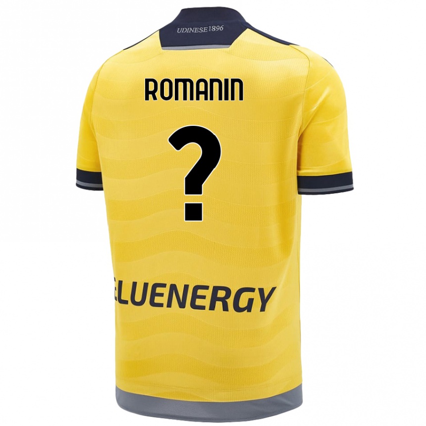 Men Football Mattia Romanin #0 Golden Away Jersey 2024/25 T-Shirt