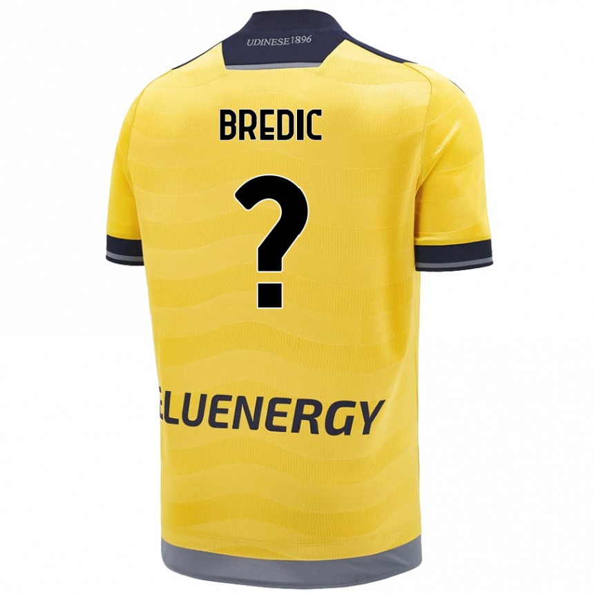 Men Football Shayron Bredic #0 Golden Away Jersey 2024/25 T-Shirt