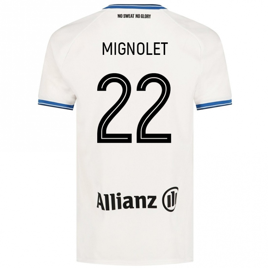 Men Football Simon Mignolet #22 White Away Jersey 2024/25 T-Shirt