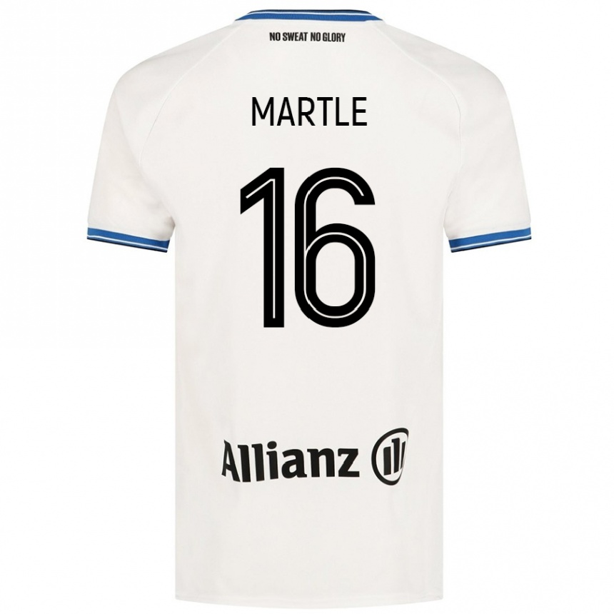 Men Football Margaux Martlé #16 White Away Jersey 2024/25 T-Shirt