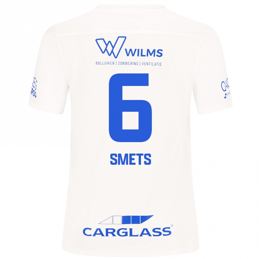 Men Football Matte Smets #6 White Away Jersey 2024/25 T-Shirt