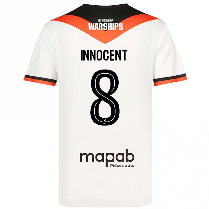 Men Football Bonke Innocent #8 White Away Jersey 2024/25 T-Shirt