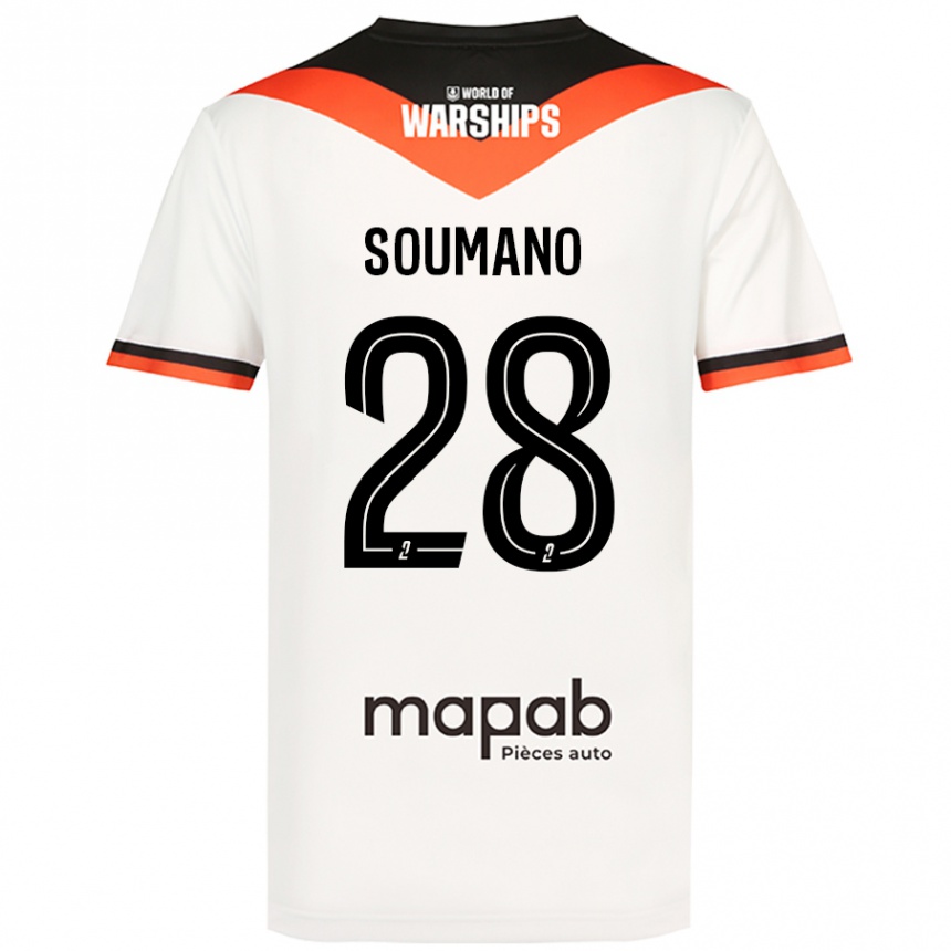 Men Football Sambou Soumano #28 White Away Jersey 2024/25 T-Shirt