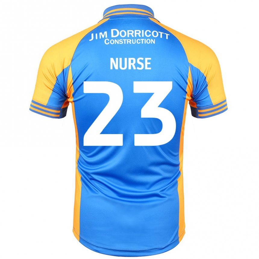 Women Football George Nurse #23 Blue Amber Home Jersey 2024/25 T-Shirt