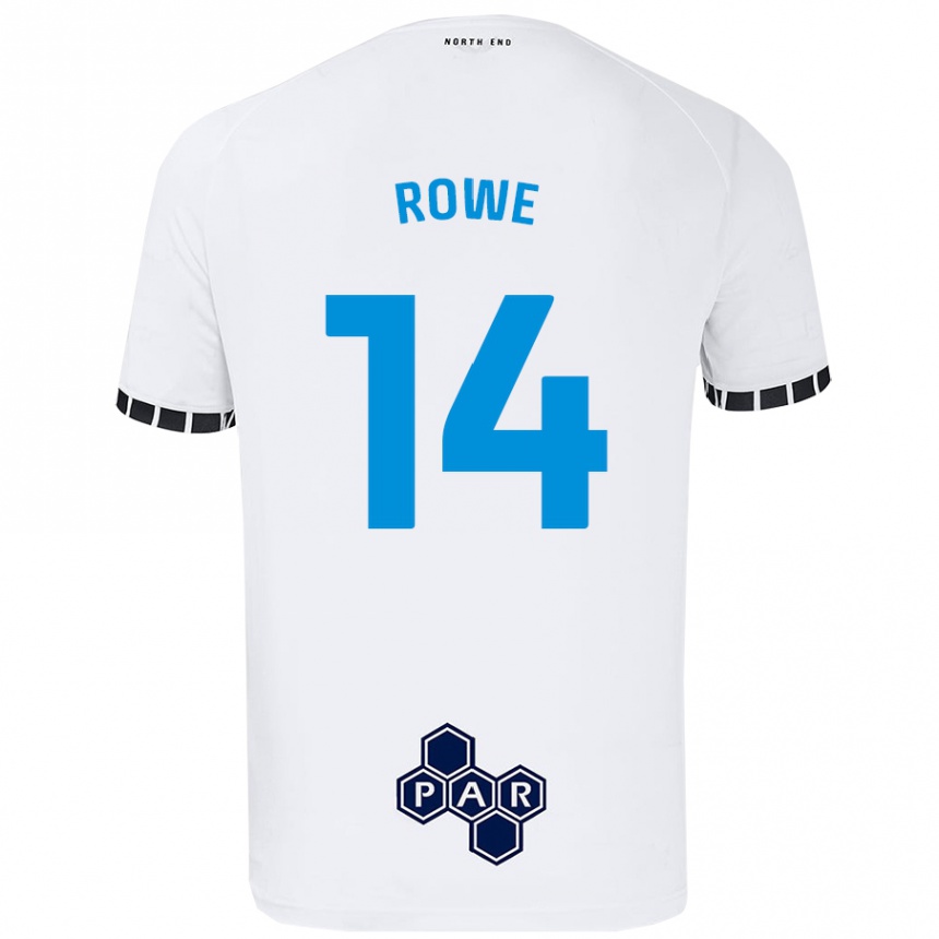 Women Football Sasha Rowe #14 White Home Jersey 2024/25 T-Shirt