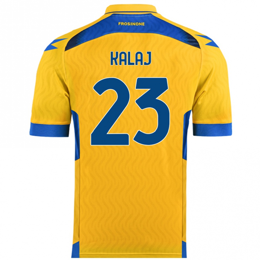 Women Football Sergio Kalaj #23 Yellow Home Jersey 2024/25 T-Shirt