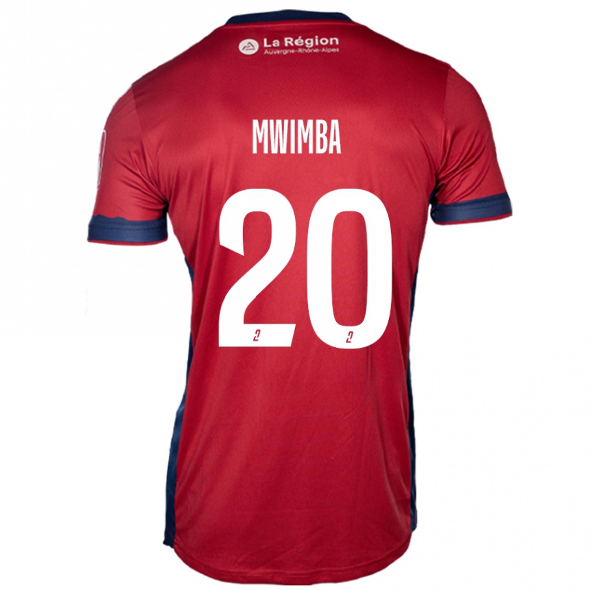 Women Football Josué Mwimba Isala #20 Light Burgundy Home Jersey 2024/25 T-Shirt