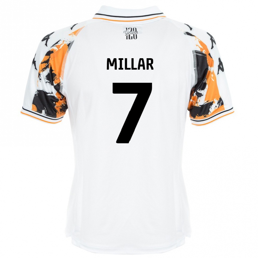 Women Football Liam Millar #7 White Away Jersey 2024/25 T-Shirt