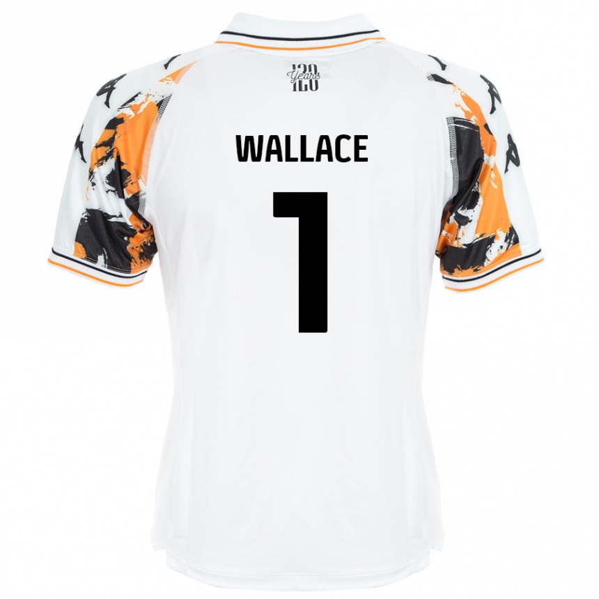 Women Football Abbi Wallace #1 White Away Jersey 2024/25 T-Shirt