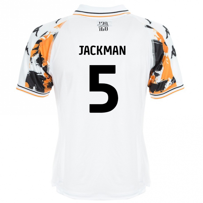 Women Football Ellice Jackman #5 White Away Jersey 2024/25 T-Shirt