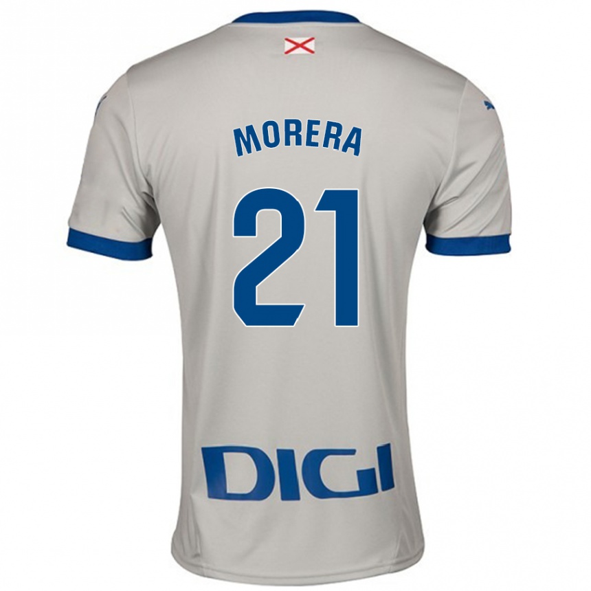 Women Football Carla Morera #21 Light Gray Away Jersey 2024/25 T-Shirt