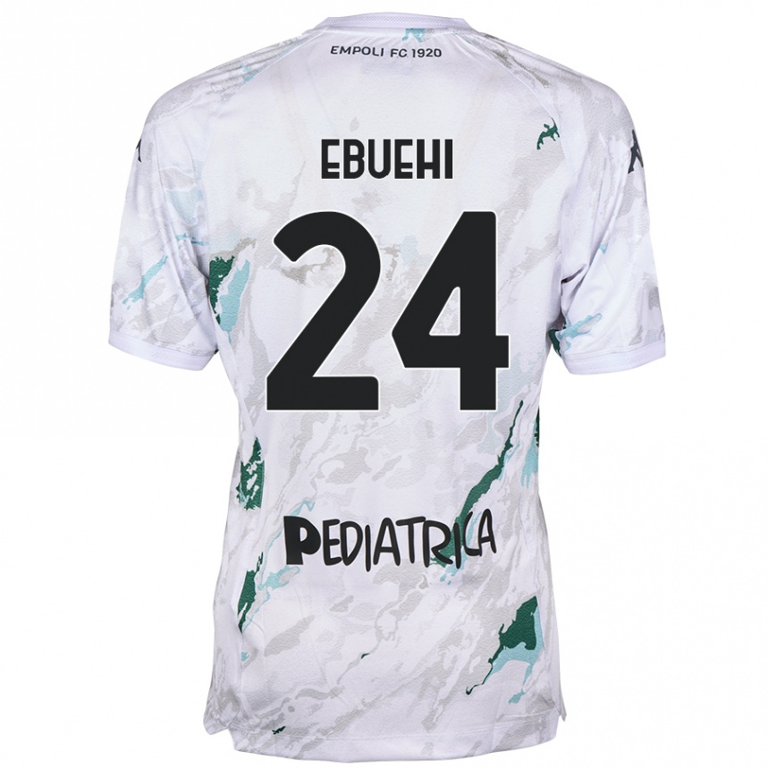 Women Football Tyronne Ebuehi #24 Grey Away Jersey 2024/25 T-Shirt