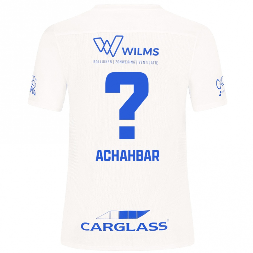 Women Football Kiyan Achahbar #0 White Away Jersey 2024/25 T-Shirt